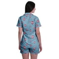 thumbnail image 4 of Moomaya Sleep Sets For Women With Shorts Pj Printed Short Sleeve Sleep Tops, 4 of 6
