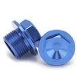 thumbnail image 2 of 2 piezas tuerca de eje de rueda delantera Bling Bling M18x1.5 reemplazo de aluminio para 250-450 SXF 2015 azul, 2 of 12