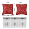 thumbnail image 2 of Fuzoiu Red Paisley Floral Print Square Pillow Cover,Hidden Zipper Design,Luxury Square Pillow Case, Throw Pillow,Couch Cushion-18"x18", 2 of 7