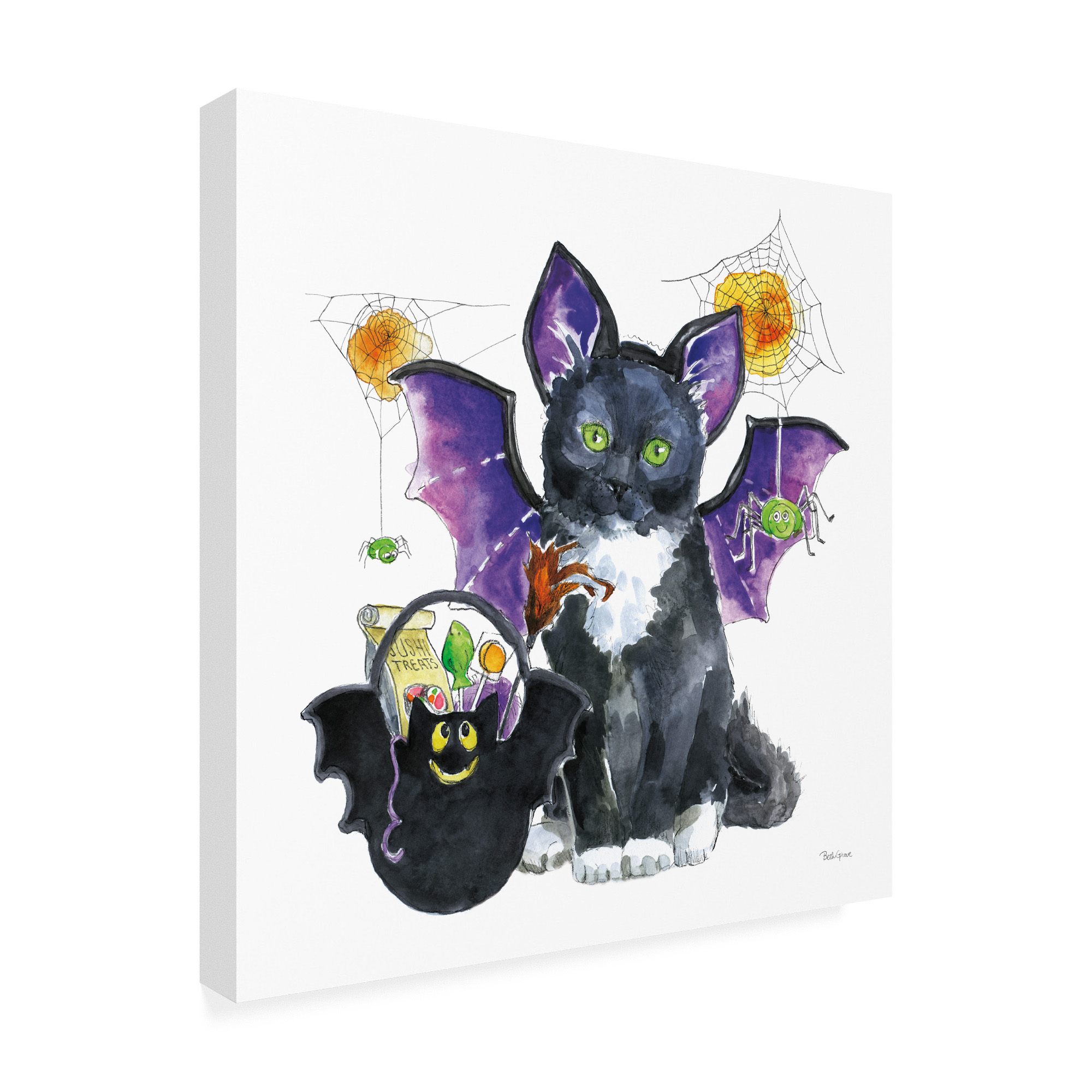 Trademark Fine Art 'Halloween Pets VI' Canvas Art by Beth Grove