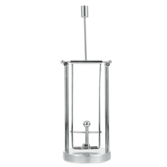 FUTUREORYY Iron Swing Man Ornament 2.36X2.36X7.47in Silver Perpetual Motion Machine for Office Ornaments