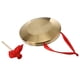 thumbnail image 2 of Instrumento de percusión tradicional gong gong chino gong con martillo (dorado), 2 of 5