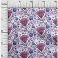 thumbnail image 2 of oneOone Viscose Chiffon Wine Fabric Asian Floral Craft Projects Decor Fabric Printed By The Yard 42 Inch Wide, 2 of 4