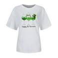 thumbnail image 4 of Pntutb T-Shirts à Manches Courtes Grande Taille pour Femmes T-Shirt Décontracté à Col Rond Imprimé pour la Saint-Patrick pour Femmes, 4 of 4