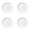 White 4PCS, variant on 50PCS 6 Inch Disposable Party Paper Plates White DIY Baby Birthday Party Decorative Paper Dinner Plates