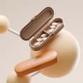thumbnail image 3 of Pill Box with Independent Compartments Pill Organizer Silicone Ring Moisture Proof Travel Case for Morning Noon Evening, 3 of 8