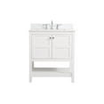 thumbnail image 3 of 30 inch Single Bathroom Vanity in White with Backsplash, 3 of 8