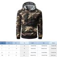 thumbnail image 4 of Chic camuflaje hombres manga larga raglán otoño invierno sudaderas con capucha (verde XXL) Likrtyny Para estrenar, 4 of 4