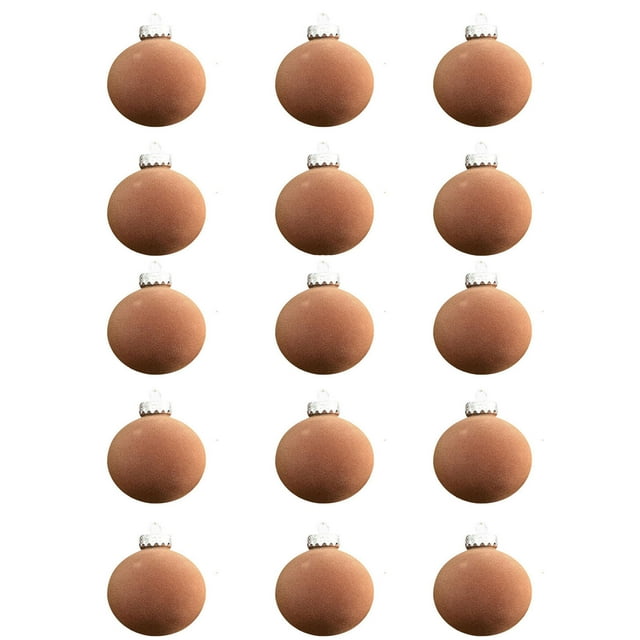 Xihbxyly Bolas Navideñas de Terciopelo, Adornos Flocados para Árbol, Elegante Color Marrón, Fáciles de Colgar, Estética Vintage, Decoración Navideña Versátil, para Chimenea de Sala de Estar, Juego de