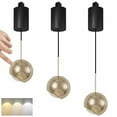 thumbnail image 1 of FSLiving Lampe de Pendaison Réglable en Hauteur Type J pour Pendales Contrôle Tactile de Puissance Gradation Continue 10W 3 Couleurs Intérieur le Lampe de Pendaison, Or - Lot de 3, 1 of 9