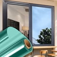 thumbnail image 2 of One Way Mirror Tint Window Film, 11.8" Wide One-Way Privacy Mirror Reflective Film, Window Privacy Film Daytime Privacy Window Film,Heat Control & UV Blocking Reflective Mirror,1Pc(Green,39x11.8"), 2 of 7