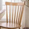 thumbnail image 6 of Bush Furniture Windsor High Back Spindle Dining Chairs - Set of 2 in Natural Honey Brown, 6 of 8