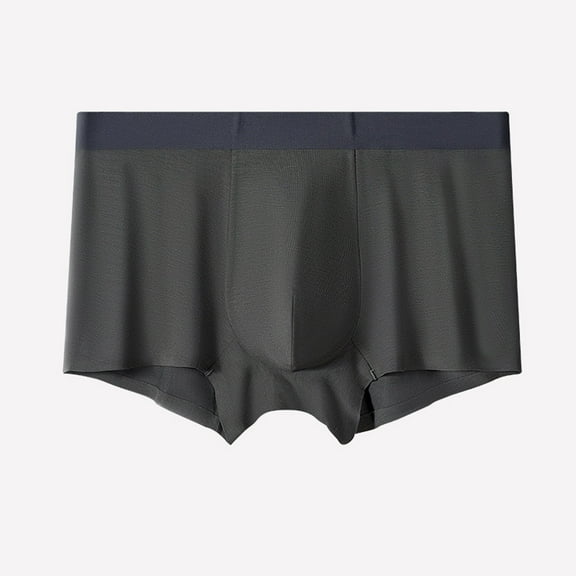 Dxzfnsa Men's Boxer Short Bamboo Viscose Boxers for Men Loose Fit Mens Soft Underwear Breathable Boxers for Men Men's Underwear,Gray-L
