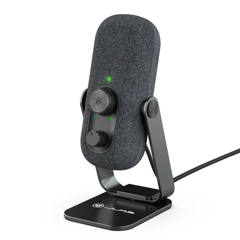 blødende tabe stimulere JLab Audio GO Talk USB Desktop Microphone with Dual Condensers for Studio  Quality Recordings and Broadcasts - Walmart.com