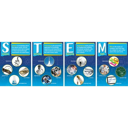 UPC: 0704068038882 | Barker Creek STEM Poster Set 4/Set BC3888