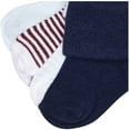 thumbnail image 3 of Luvable Friends Baby Boy Fun Essential Socks, Navy Light Blue, 6-12 Months, 3 of 3