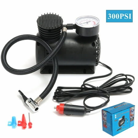 - 300 PSI airtyrepumptireinflator DC 12V Portable Mini Air Compressor Pump Auto Car Electric Tire Inflator For Auto
