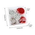 thumbnail image 3 of Decoraciones navideñas, adornos navideños, regalos navideños, 24 piezas de decoraciones navideñas en caja, decoraciones para árboles de Navidad, copos de nieve, adornos de madera, pequeños colgantes,, 3 of 3