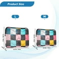 thumbnail image 4 of FORMRS 13-13.3 inch Laptop Sleeve Case Soft Carrying Quilted Computer Bag Cover, Pink Checkered Pattern, 4 of 7