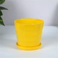 thumbnail image 2 of Flowerpots with Dish Ceramic, Pot Flowerpot Colourful Succulent Decor Plastic Flower & Garden, Flower Pots, 2 of 5
