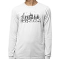 thumbnail image 2 of Skyline Barcelona Long Sleeve Shirt Unisex Large White, 2 of 5