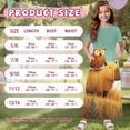 thumbnail image 7 of Uourmeti Girl's Dress Funny Owl Capybara Print Crew Neck Short Sleeve Maxi Long Dress with Pockets Cute Flowy Holiday Outfits, Size 13-14 Years, 7 of 7