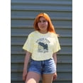 thumbnail image 2 of Retro College Superior Denim Tie Dye Cyclone Women -Image by Shutterstock, Female XX-Large, 2 of 4