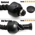 thumbnail image 3 of Tricep Rope Fitness Attachment Cable Machine Pulldown Heavy Duty Coated Nylon Rope with Solid Rubber Ends, Black, 3 of 4