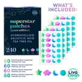 thumbnail image 2 of LivaClean 240 CT Holographic Cute Acne Patches - Space Edition w/Salicylic Acid & Tea Tree Oil for Face - Hydrocolloid Star Pimple Patches, 2 of 3