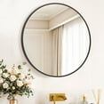 thumbnail image 5 of Simenmax Round Wall Mirror 20 Inch, Bathroom Mirrors for Over Sink, Circle Mirror for Bathroom, Entryway, Bedroom, Vanityï¼Black, 5 of 9