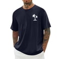 thumbnail image 2 of Men's Hawaii Printed T-Shirt Men's Loose Casual Short Sleeve TopS, 2 of 4