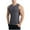 Gray, variant on Taqqpue Mens Compression Shirt Slimming Body Shaper Vest Sleeveless Crew Neck Training Workout Tank Top Tummy Control Shapewear Muscle Athletic Top
