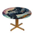thumbnail image 3 of Autua Snowboarding Round Tablecloth Stain-Resistant Washable for Indoor Outdoor Restaurants Weddings Parties Elastic Edge Waterproof 46"-50, 3 of 8