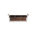 thumbnail image 1 of Cheungs 5544BR Wood & Metal 3 Slot Organizer with Side Handles, 1 of 1
