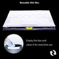 thumbnail image 5 of Reusable Mop Pad Refills Compatible with Shark VACMOP VM252 VM250 VM205 VM200 VM190 VC205 QM250, Vacuum Mop Pad Refills, Washable mop pad with a Reusable Dirt Chamber(4+4 Packs), 5 of 7