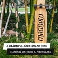 thumbnail image 4 of Magneto Dancer Longboard Skateboard - Smooth Carbon Fiber Cruiser Board - Kicktail Longboard Deck for Tricks, Smooth Turns - 46" x 9.5", Bamboo, 70mm Wheels, 7" Trucks, 4 of 6