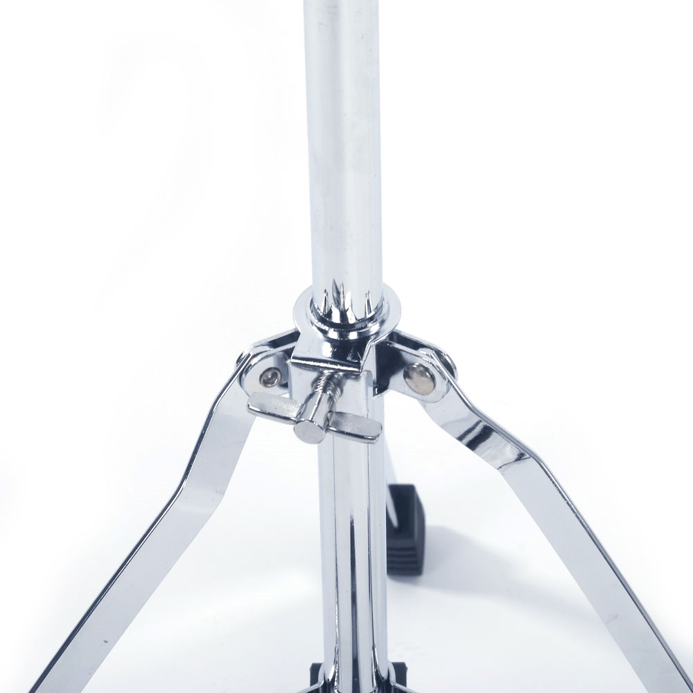Tcbosik 25.6"-43.4" Height Adjustable Cymbal Stand Hi-Hat Stand with Pedal for Drum Kit, Silver & Black