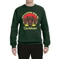 thumbnail image 2 of Wild Bobby, Life is Better with My Daschund Cute, Dog Lover, Unisex Crewneck Graphic Sweatshirt, Forest Green, Medium, 2 of 4