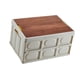 thumbnail image 2 of Caja de almacenamiento plegable con tapa de madera, caja de almacenamiento multifuncional plegable Grande, 2 of 8
