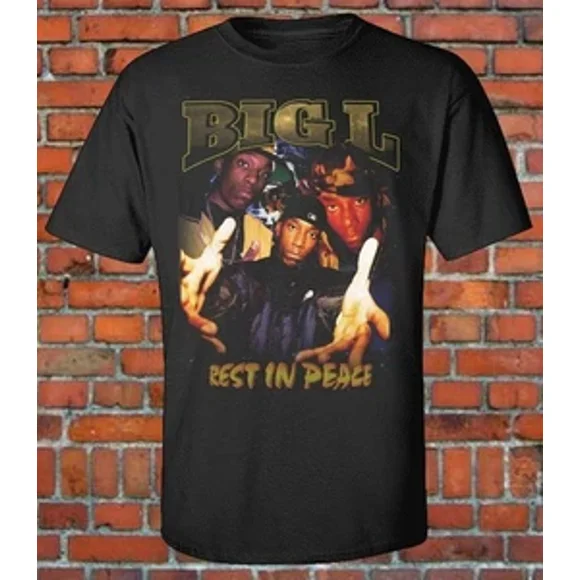 Rest In Peace Big L Hip Hop Rapper Tribute Cotton Tee Shirt Unisex Size S to 5XL