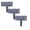 Z-Dark Gray(3PCS), variant on Plastic Garden Edging Stone-Look Border - Decorative Flower Bed Fence for Landscaping,Stone Landscape Edging,Faux Stone Trim with Stakes,3 Pieces of Red Interlocking Lawn Stakes(9.84x3.93 Inch)