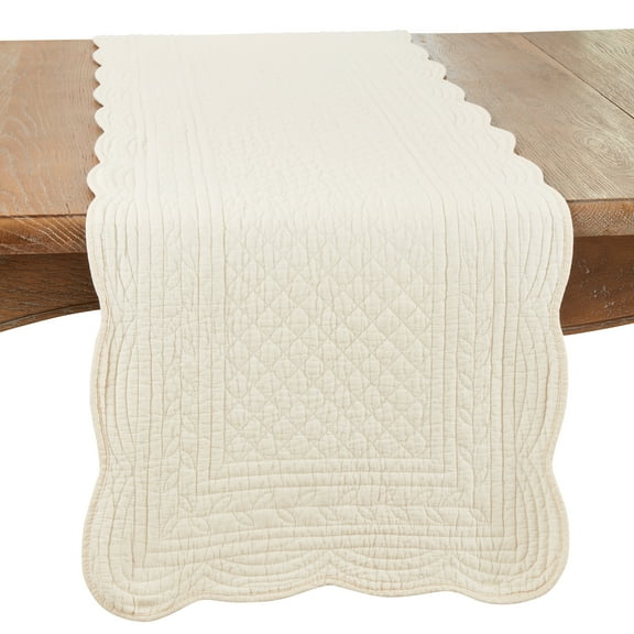 Saro Lifestyle Charming Quilted Table Runner