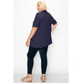 thumbnail image 4 of Women's Plus Size Casual Short Sleeve Cardigan, 4 of 5