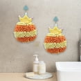 thumbnail image 4 of Chenille Hand Towel Cute Hanging Hand Wipe Ball Hand Towel Thickened Absorbent Hangable Multifunctional Hand Towel, 4 of 6