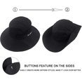 thumbnail image 3 of Chapeau d'Été en Maille à Grand Bord Protection Solaire UV pour Femmes avec Trou pour Queue de Cheval, 3 of 7