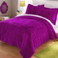 your zone long fur bedding comforter set