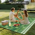 thumbnail image 4 of St Patrick's Day Outdoor Rug for Patio/Deck/Porch, Non-Slip Large Area Rug 5 x 7 Ft, Lucky Leaf Shamrock Spring Green Plaid Indoor Outdoor Rugs Washable Area Rugs, Camping Rug Carpet Runner, 4 of 8