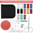 thumbnail image 3 of facefd 27PCS Mini Sewing Kit Travel Home sewing kit Home sewing kit kit Mini sewing kit 27PCS Scissors Thread Carrying Case Sewing Accessories Color Random, 3 of 7