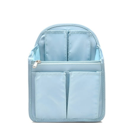 

OLOEY Backpack Organizer Insert Liner Hanging Travel Rucksack and Handbag Insert Pocket High-capacity Divider Foldable Nylon Shoulder Bag Organizer for Men and Women(Small)