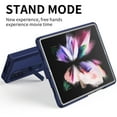 thumbnail image 5 of Allytech for Samsung Galaxy Z Fold 3 Case with Hinge Protection & Kickstand, Built-in Screen Protector Full Body Automatic Magnetic Hinge Shockproof Case for Galaxy Z Fold 3 2021, Blue, 5 of 9